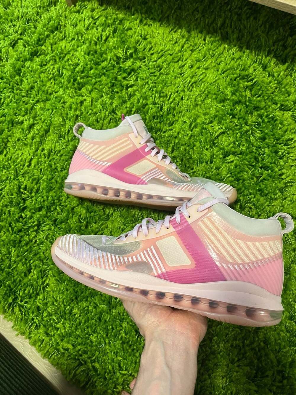 Nike LeBron x John Elliott Icon Tulip Pink Sneakers Size 12